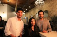 Chef Abhishek Patil (left), Fatima Kumar and Hanish Kumar. Photo taken Feb. 27, 2023 by Sophie Bolich.