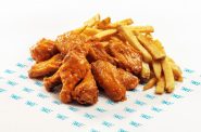 Wing Zone wings and fries. Photo courtesy of Wing Zone.