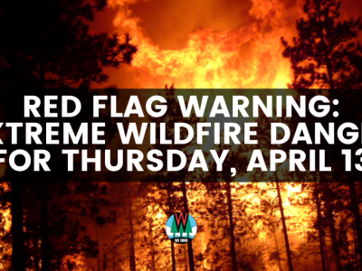 Extreme Fire Danger Continues For Thursday, April 13
