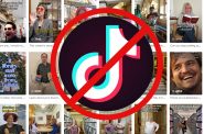 Milwaukee Public Library TikTok account with banned image overlaid. Images from TikTok, Motionstock on Pixabay.