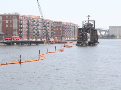 What’s That Orange Barrier in the Milwaukee River?