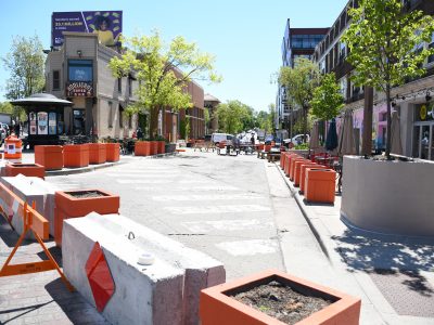 East Side Pedestrian Plaza Opens