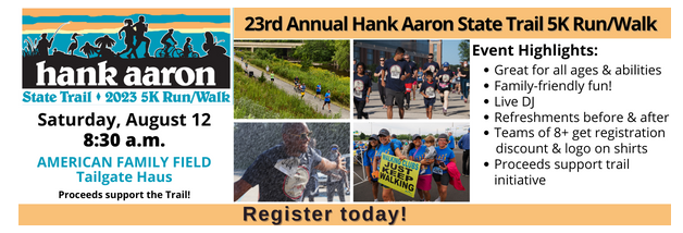 Registration Open for Hank Aaron State Trail 5K Run/Walk