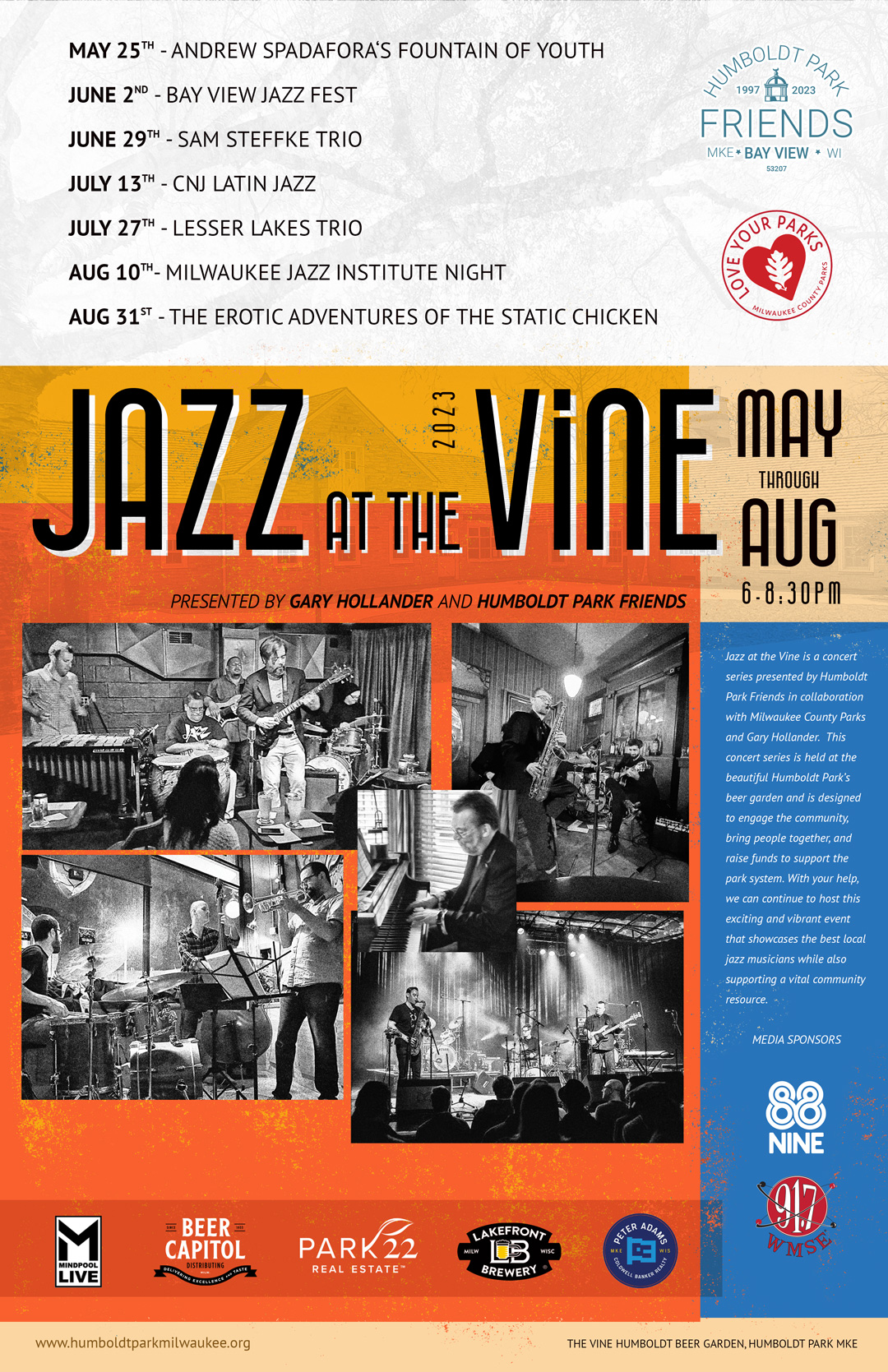 Jazz At The Vine Music Series Expands To 6 Concerts This Summer Beginning May 25