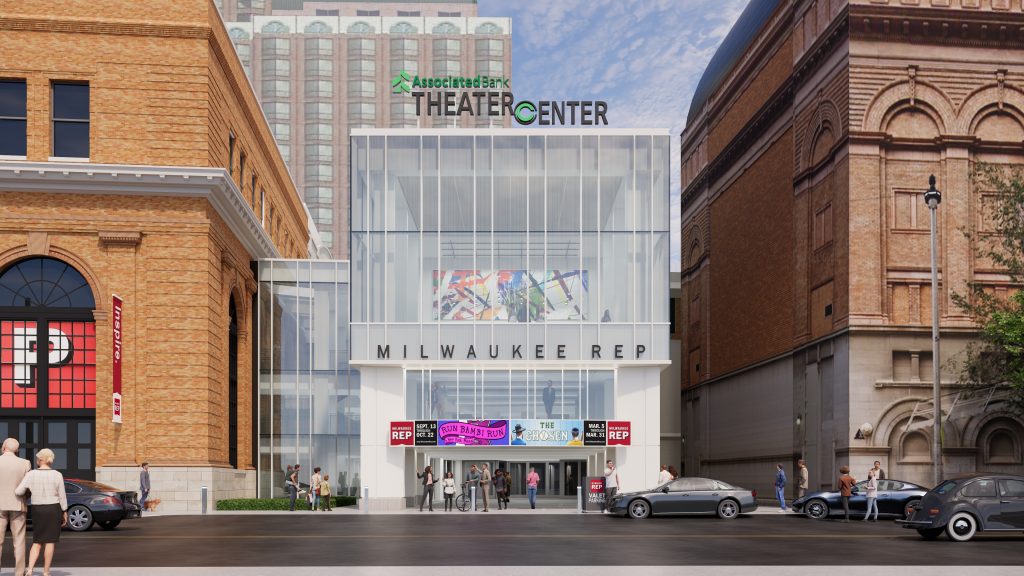Associated Bank Theater Center. Rendering by Eppstein Uhen Architects.