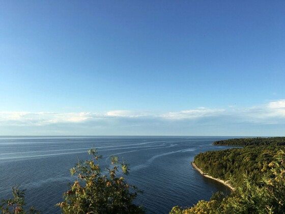 Peninsula State Park's high bluffs provide stunning views of the Door County shoreline. / Photo Credit: Wisconsin DNR