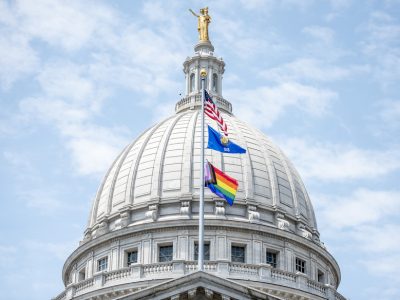 Gov. Evers Raises LGBTQ+ Flag At Capitol, Celebrates Pride Month