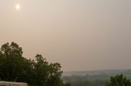 Haze blankets the sky in the area around Cross Plains in this photo taken at Festge County Park on Tuesday, June 27. (Wisconsin DNR photo)