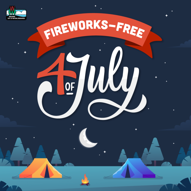 Fireworks are prohibited on all DNR managed lands, including state parks, forests and state-owned public hunting and fishing areas. / Photo Credit: Wisconsin DNR