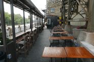 A portion of Lakefront Brewery's new patio. Photo taken July 24, 2023by Graham Kilmer.