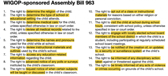 Screenshot of post promoting Assembly Bill 963 (2021-22 legislative session). (Click on image to enlarge in a new window.)