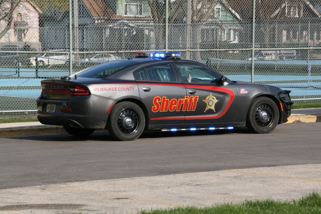 Milwaukee County Sheriff's Office vehicle in Sherman Park. Photo by Jeramey Jannene.