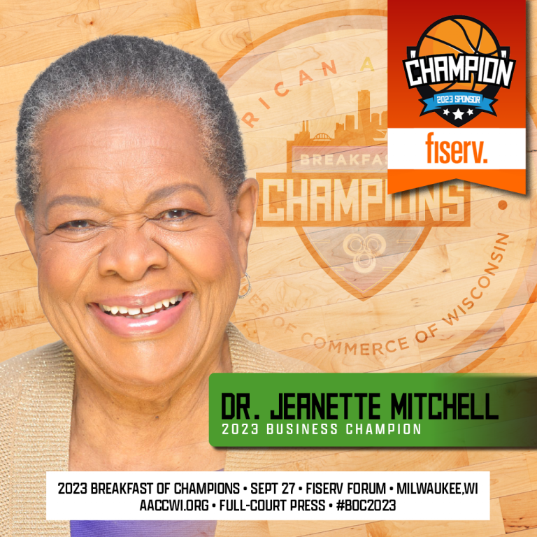 Dr. Jeanette Mitchell. Image courtesy of the African American Chamber of Commerce of Wisconsin.