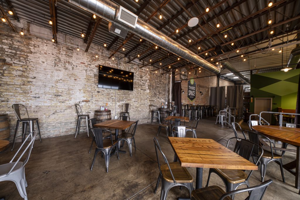 Event space at Third Space Brewing Company. Photo courtesy of Third Space brewing company.