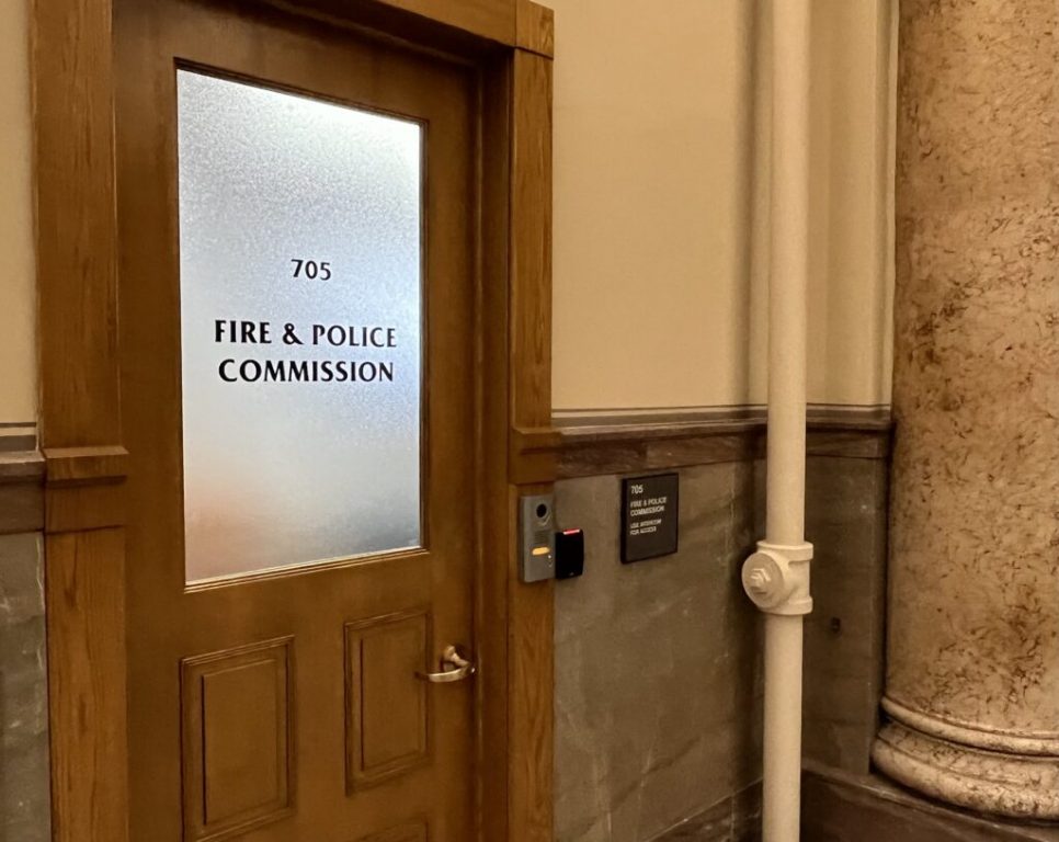 The office of Milwaukee Fire and Police Commission is housed at Milwaukee City Hall, at 200 E. Wells St. A new law significantly changes the commission’s powers. Photo by Devin Blake/NNS.