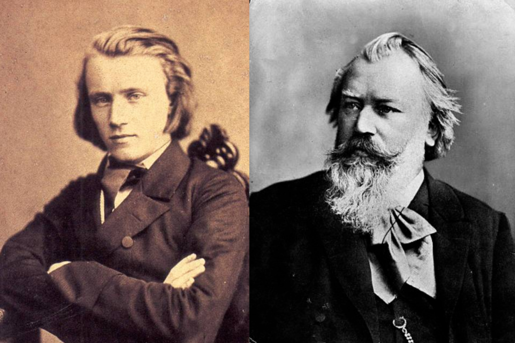 Johannes Brahms 1853 and 1889