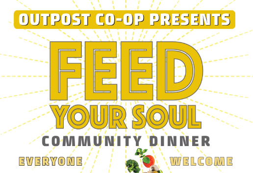 Feed Your Soul dinner. Image courtesy of Outpost.