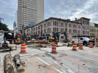Buses Replace Streetcars While Repair Work Continues