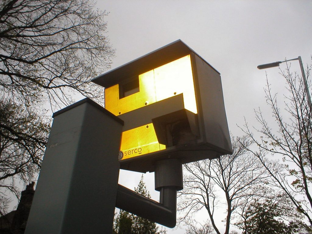 Speed Camera. Photo by David Bleasdale from England, CC BY 2.0 , via Wikimedia Commons