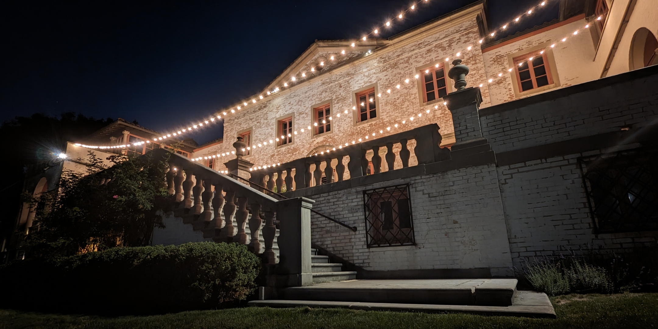 Villa Terrace at night. Photo courtesy of the Charles Allis and Villa Terrace Art Museums Inc..