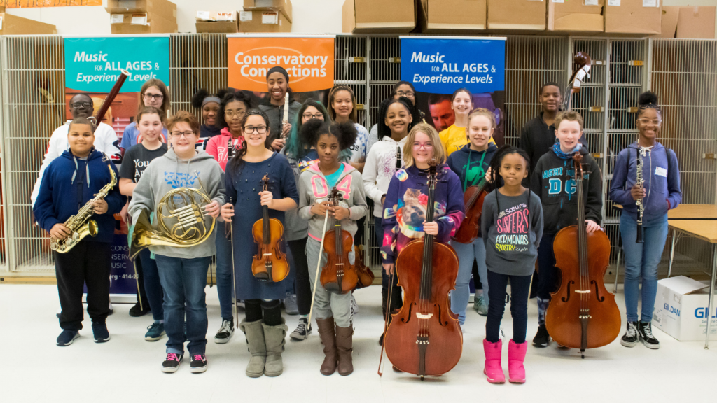 Instrument drive. Photo courtesy of the Wisconsin Conservatory of Music.