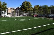 Riley Dual Language Montessori School soccer field. Photo by Jeramey Jannene.