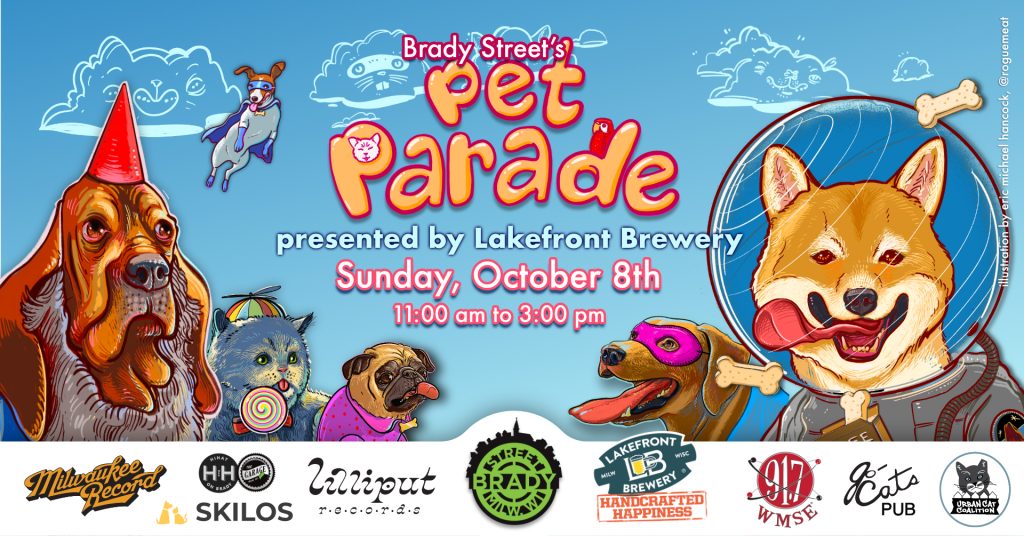 2023 Pet Parade. Image courtesy of Brady Street Business Improvement District.