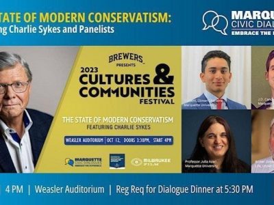 Marquette University Civic Dialogues Program to co-host ‘The State of Modern Conservative Politics’ with Charlie Sykes, Oct. 12