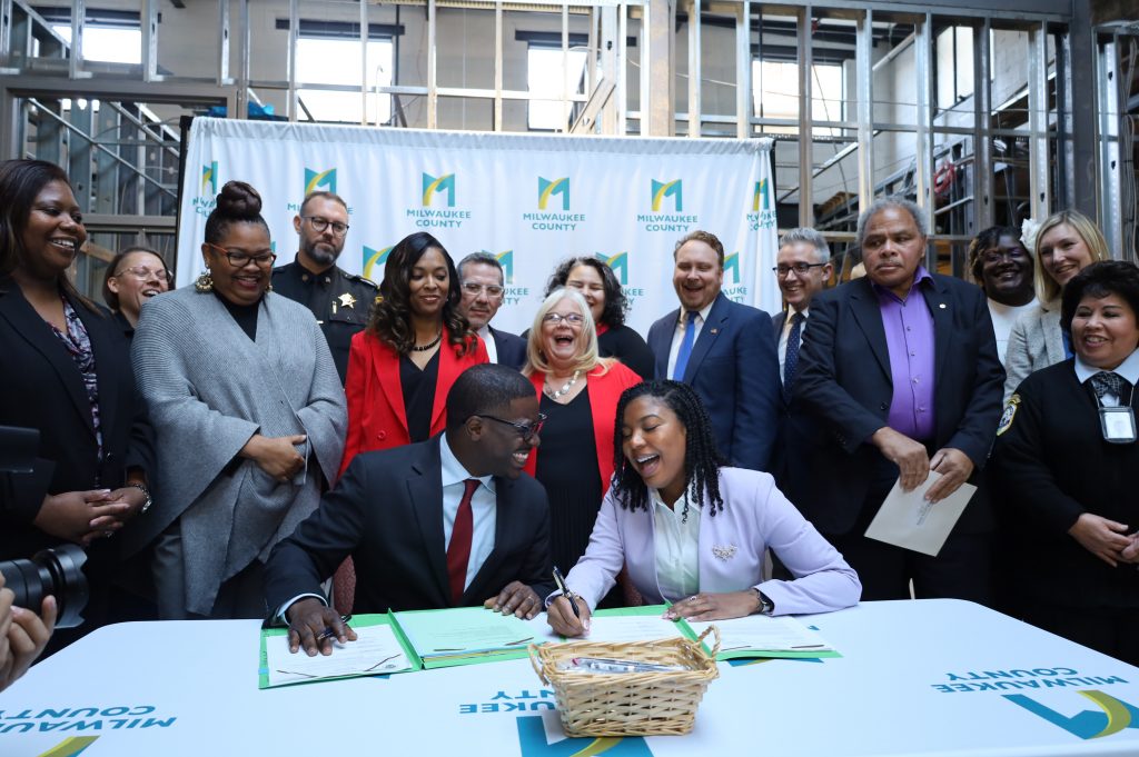 2024 Adopted Budget Signing. Photo courtesy of Milwaukee County.