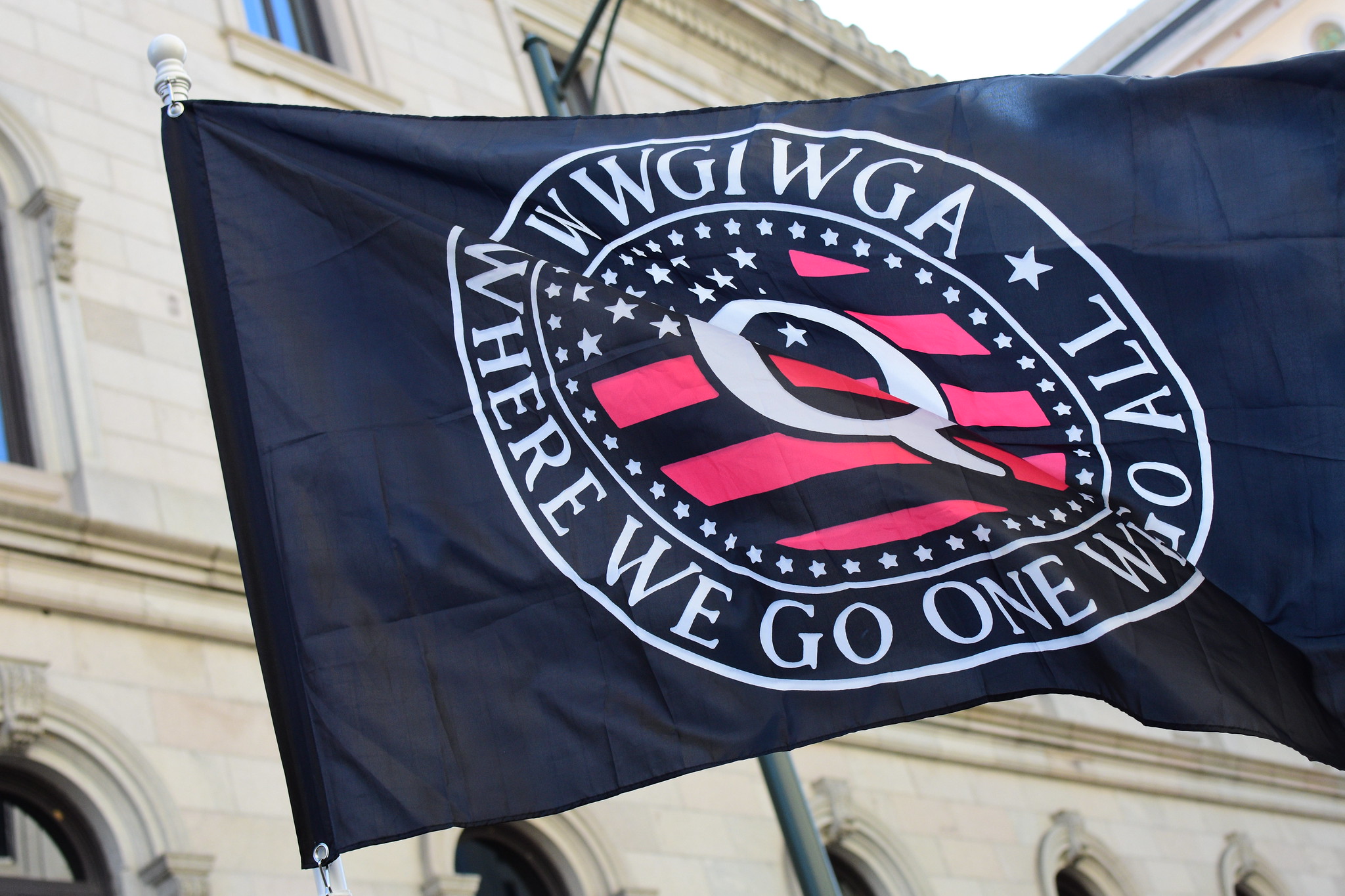 A QAnon flag. Photo by Anthony Crider. (CC BY 2.0 DEED) https://creativecommons.org/licenses/by/2.0/