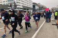 Runners start the 2019 Milwaukee Marathon. Photo by Jeramey Jannene.