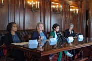 Sen. Kelda Roys (D-Madison) and Rep. Francesca Hong (D-Madison) introduced a package of bill meant to restore patients’ right to privacy and medical care on Wednesday. Photo by Baylor Spears/Wisconsin Examiner.