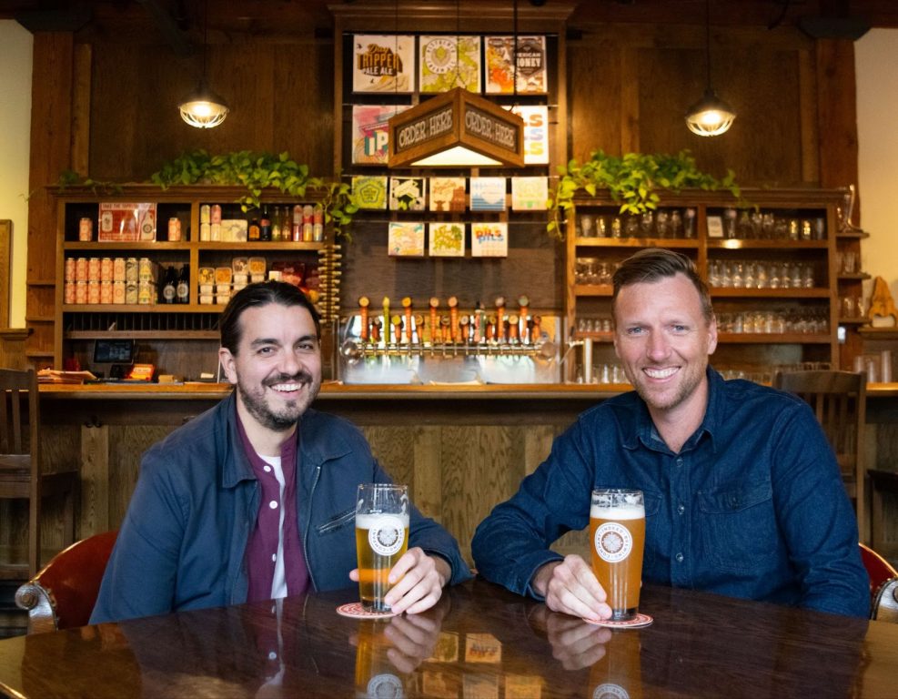 Ryan Bandy (left) and Tom Whisenand. Photo courtesy of Indeed Brewing Company.