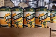 "Carry the G" is the official beer of the Green Bay Packers fan website and podcast network, Cheesehead TV. It launched last year, and this season gained statewide distribution. Photo courtesy Gathering Place Brewing Co.