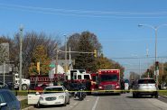 Milwaukee Police Chief Jeffrey Norman was injured in a car crash when a dump truck struck his vehicle Monday, Nov. 6. Evan Casey/WPR