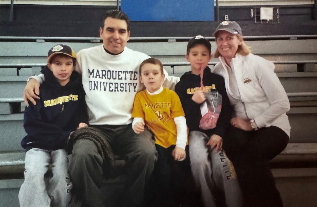 The Sprovieri family. Photo courtesy of Marquette University.