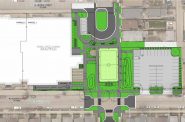 Road-to-park replacement of S. 24th Street. Image from Milwaukee Public Schools.
