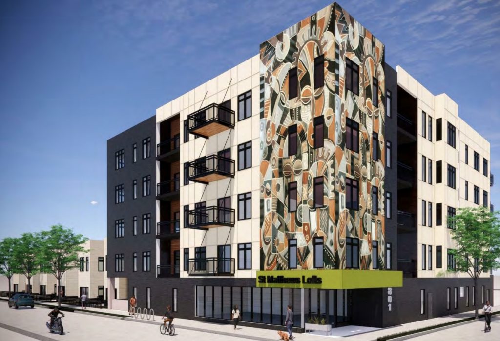 St. Matthews Lofts rendering. Rendering by Engberg Anderson Architects.