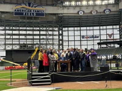 Governor Signs Brewers Subsidy Agreement At American Family Field