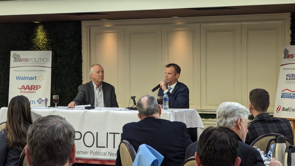  Senate Majority Leader Devin LeMahieu (R-Oostburg) at a WisPolitics event on January 11, 2024. (Baylor Spears | Wisconsin Examiner)