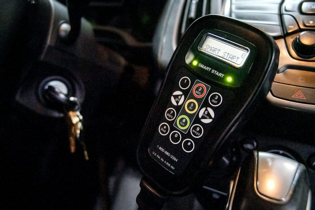 An Ignition Interlock Device is set up for a demonstration Thursday, Feb. 15, 2024, in Milwaukee, Wis. Angela Major/WPR