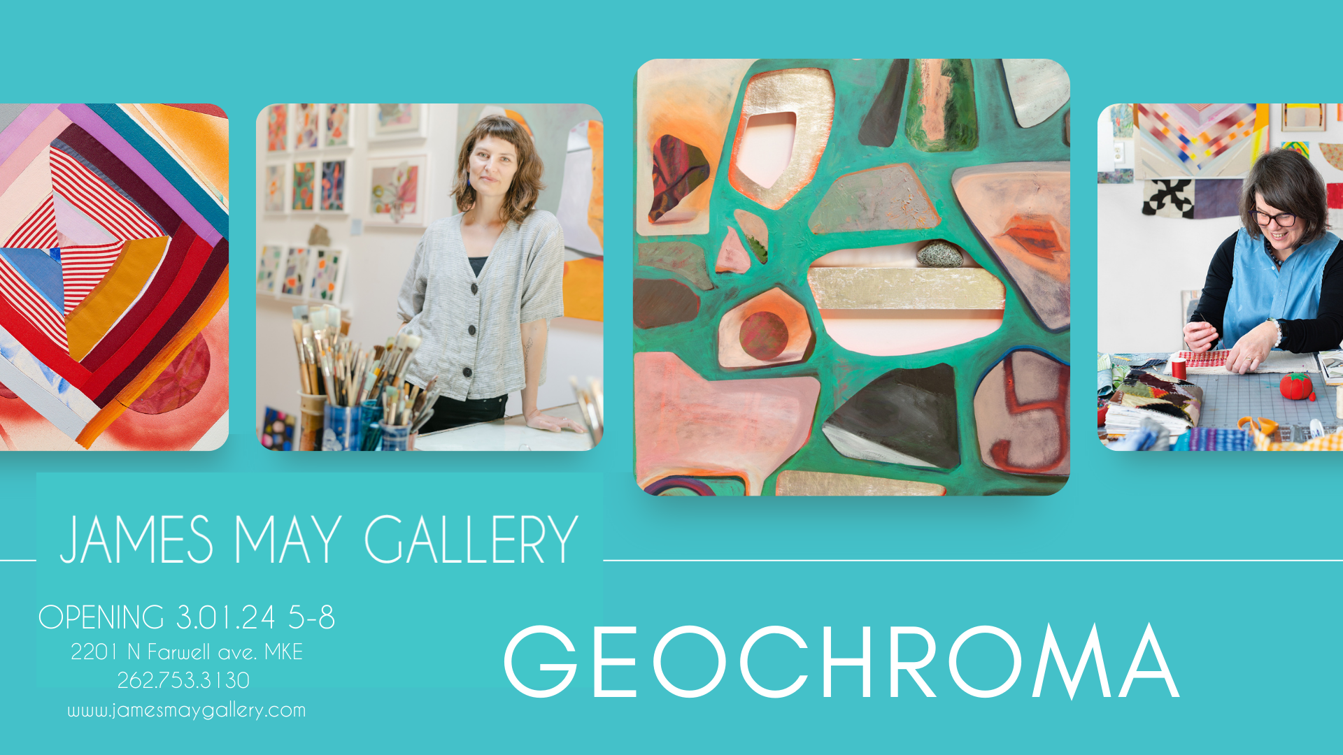 JMG is excited to present GEOCHROMA – Barbara Campbell Thomas & Amy Sacksteder