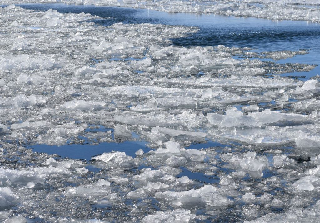 Ice on Lake Superior near Bayfield on Feb. 11, 2023. Danielle Kaeding/WPR
