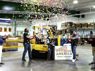Fairchild Equipment and IEWC Partner to Support Feeding America Eastern Wisconsin with Forklift Donation