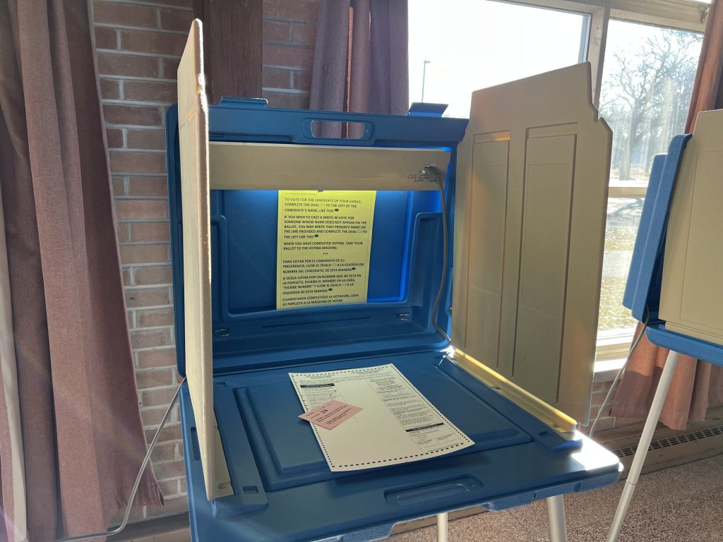 Voter booth. Photo by Jeramey Jannene.
