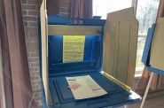 Voter booth. Photo by Jeramey Jannene.