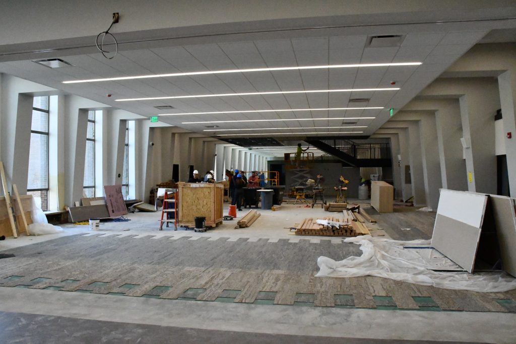 The future Lemonis Center for Student Success at the Memorial Library at Marquette University. Photo by Jeramey Jannene.