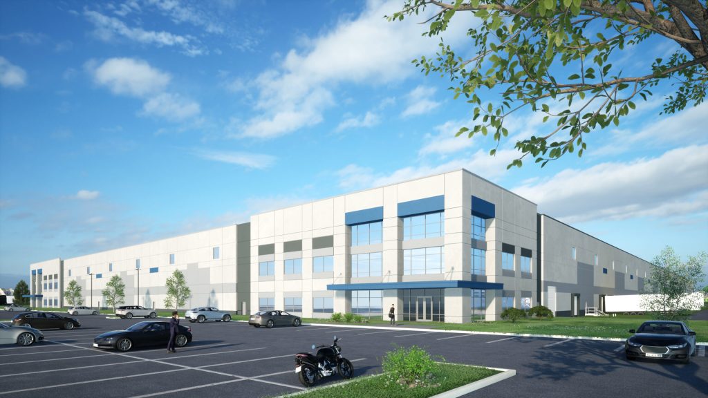 This rendering shows what the LogistiCenter at Pleasant Prairie could look like when it is complete. Photo Courtesy of Dermody Properties