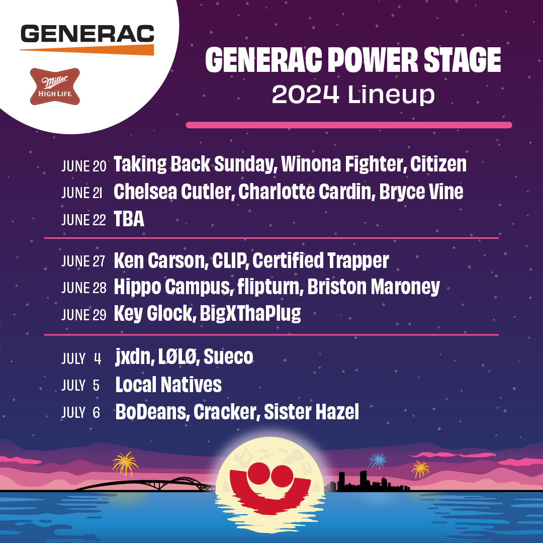 Summerfest and Generac Power Systems Partner to Offer Fans the Opportunity to “Power Up with Purpose” and Gain Front Row Access While Supporting Veterans Community Project