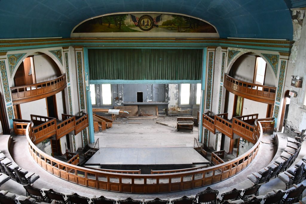 Ward Memorial Hall theater at Soldiers Home. Photo by Jeramey Jannene.